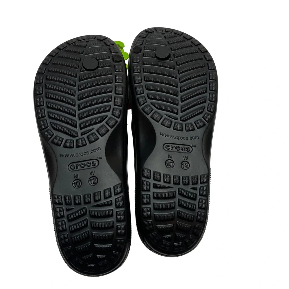 Crocs‎ Baya II Flip Black Mens 10 Womens 12 Sandals NWT